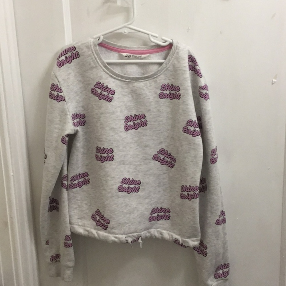 “Shine bright” cropped sweater